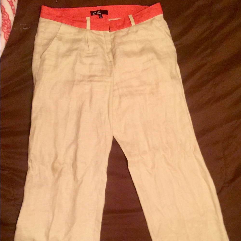 C.luce brand ladies women’s linen pants